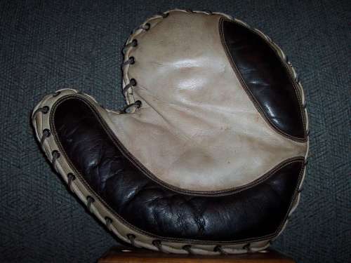 White Black Softball Basemitt Front